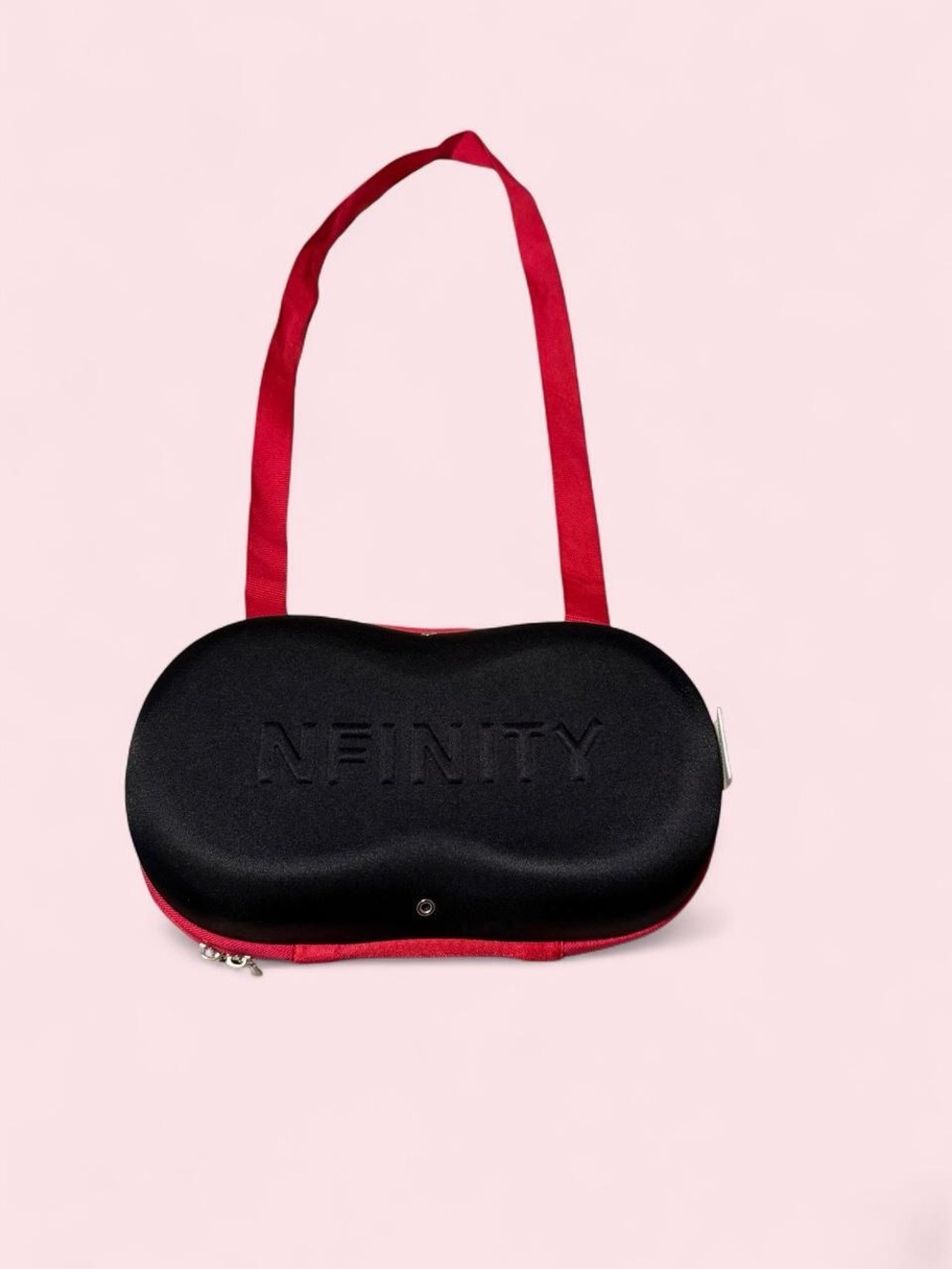 NFINITY Black Mini Crossbody with Red Strap for cheer shoes size 8 and under